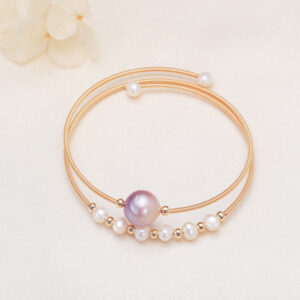 Freshwater Pearl Edison Real Pearl Winding Double Layer Bracelet
