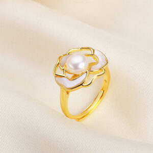 Zhuji Freshwater Real Pearl Ring For Women's