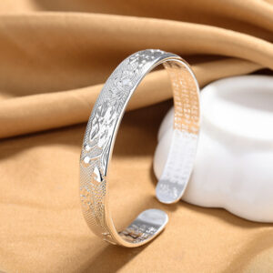 Lotus Heart Sutra Xizang Buddhist Bracelet for Women